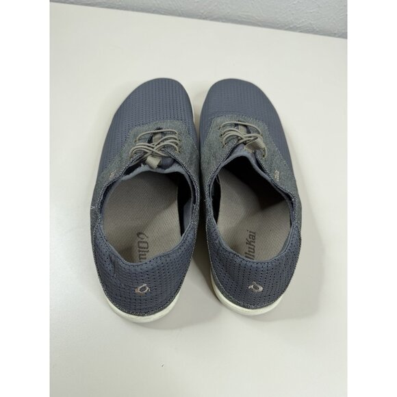 Olukai Shoes Mens 10 43 Blue Nohea Moku Mesh Boat Sneakers Slip On Shoes GUC main image 4